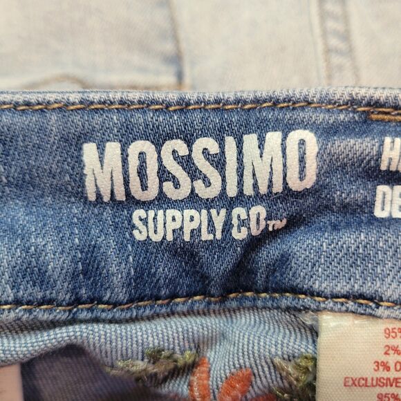Mossimo Supply Womens Embroidered Booty Shorts Size 10 High Waist 30x2 Floral - Picture 5 of 7
